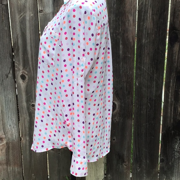 Multi Colored Polka Dots Portofino Shirt - Picture 5 of 9